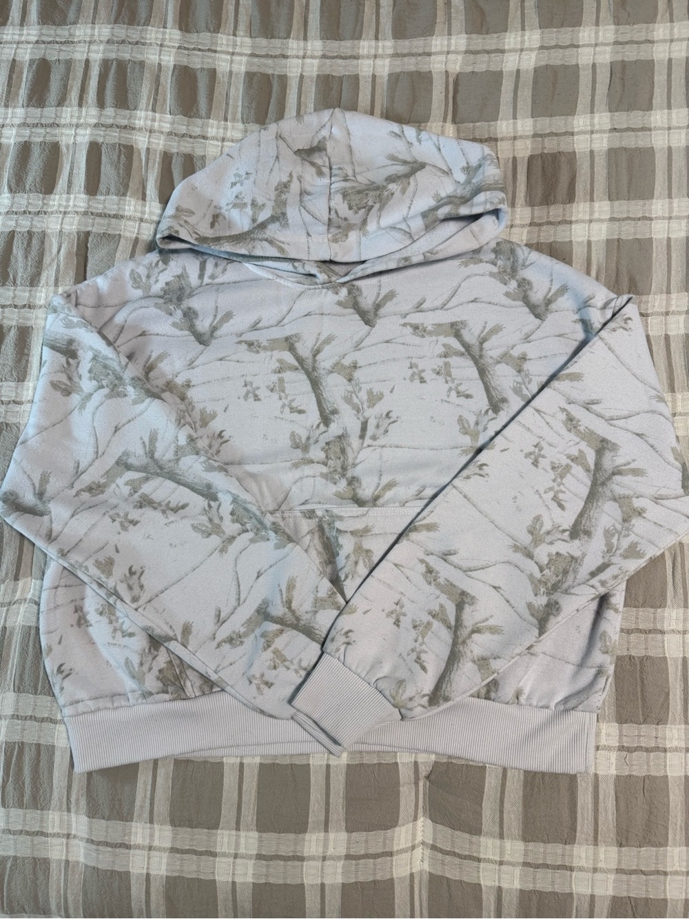 Small White Camouflage Hoodie